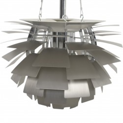 Poul Henningsen Stål kogle lampe 48 Cm 2000'erne