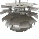 Poul Henningsen Stål kogle lampe 48 Cm 2000'erne
