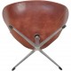 Arne Jacobsen Vintage svane stol i patineret læder 1960'erne