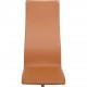 Arne Jacobsen Tall oxford office chair reupholstered in cognac nevada leather 2010s