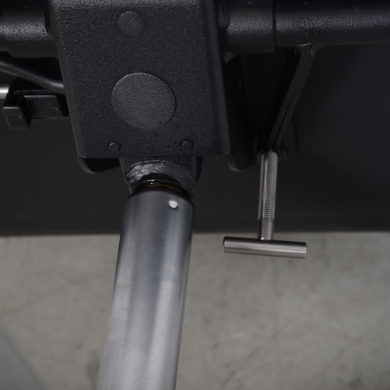 Arne Jacobsen mellemhøj Oxford stol i sort læder 2012