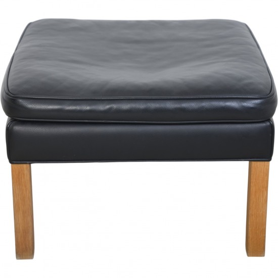 Børge Mogensen 2202 skammel i sort læder 2020