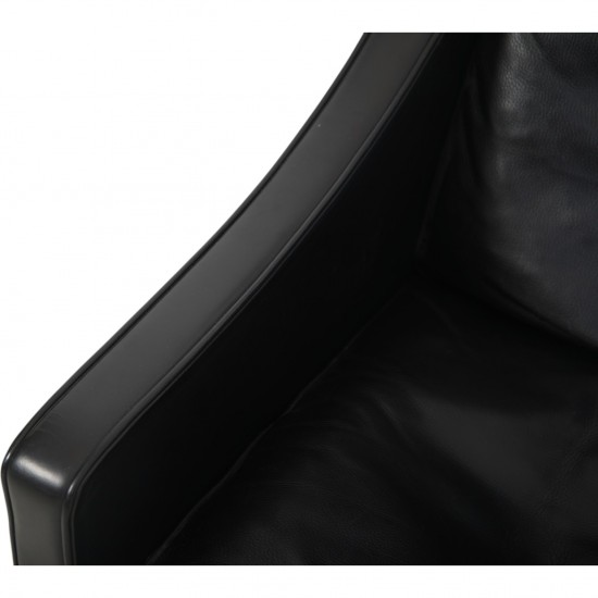 Børge Mogensen 2204 øreklapstol i sort læder 2020