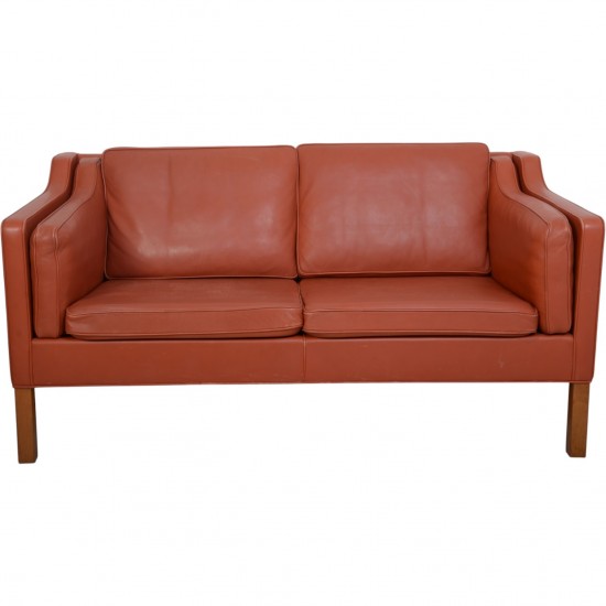 Børge Mogensen 2212 2.personers sofa i cognac læder 1997