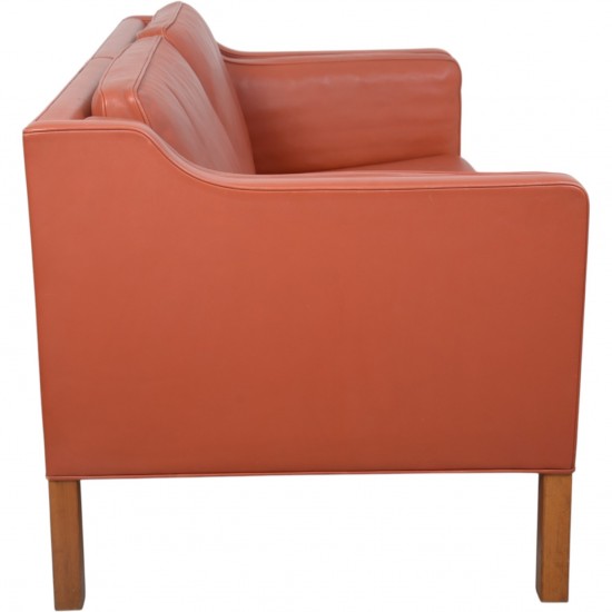 Børge Mogensen 2212 2.personers sofa i cognac læder 1997