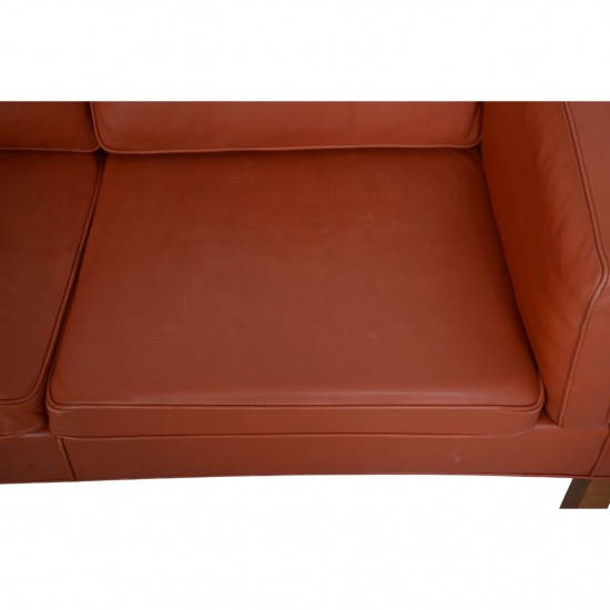 Børge Mogensen 2212 2.personers sofa i cognac læder 1997
