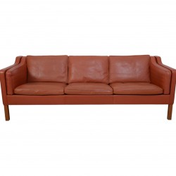 Børge Mogensen 2213 3-personers sofa i cognac læder 1997