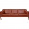 Børge Mogensen 2213 3-personers sofa i cognac læder 1997
