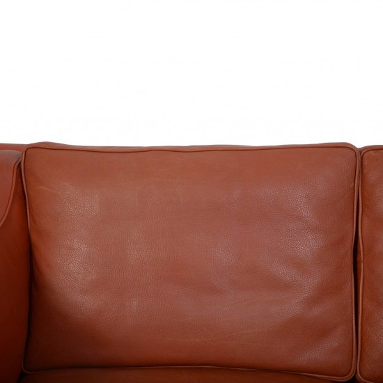 Børge Mogensen 2213 3-personers sofa i cognac læder 1997