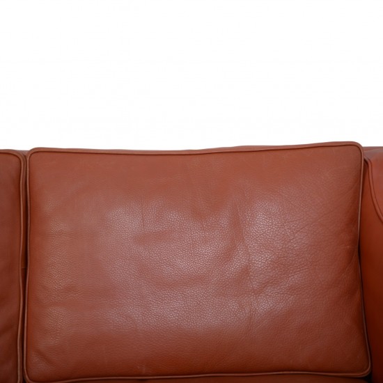 Børge Mogensen 2213 3-personers sofa i cognac læder 1997