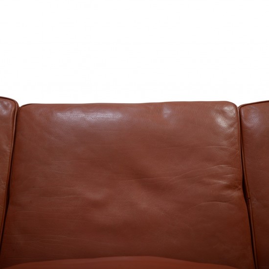 Børge Mogensen 2213 3-personers sofa i cognac læder 1997