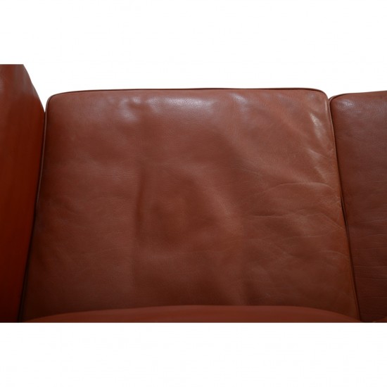 Børge Mogensen 2213 3-personers sofa i cognac læder 1997