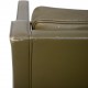 Børge Mogensen 2421 lounge chair in green leather 1980s