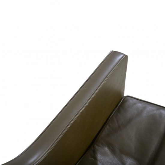 Børge Mogensen 2422 2.personers sofa i grønt læder 1980'erne