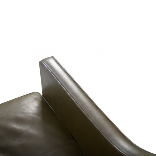 Børge Mogensen 2422 2.personers sofa i grønt læder 1980'erne