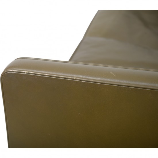 Børge Mogensen 2422 2.personers sofa i grønt læder 1980'erne