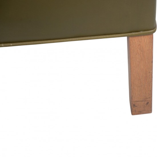 Børge Mogensen 2422 2.personers sofa i grønt læder 1980'erne