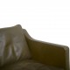 Børge Mogensen 2422 2.personers sofa i grønt læder 1980'erne