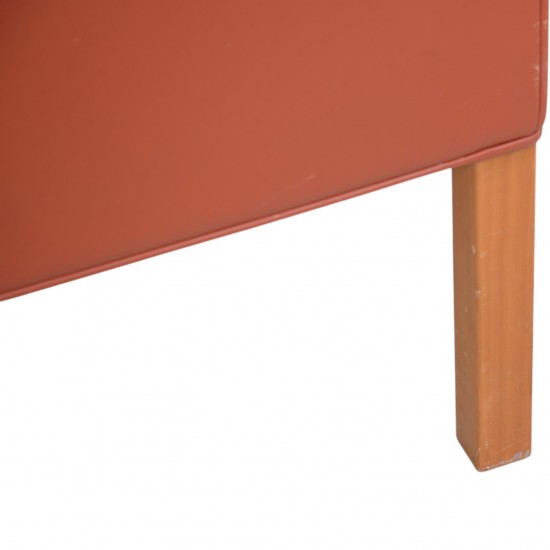 Børge Mogensen 2204 øreklapstol i cognac læder 1997