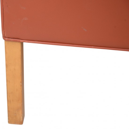 Børge Mogensen 2204 øreklapstol i cognac læder 1997