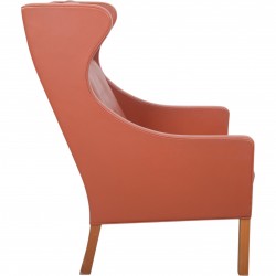 Børge Mogensen 2204 øreklapstol i cognac læder 1997