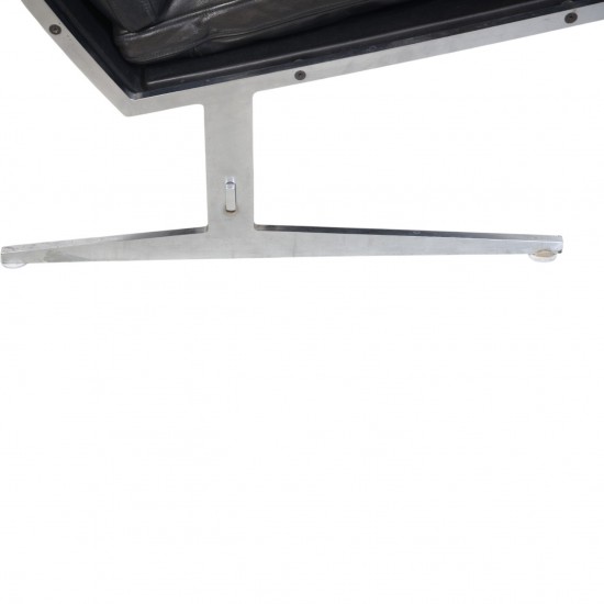 Fabricius and Kastholm BO562 2.personers sofa i sort læder 1990'erne