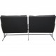 Fabricius and Kastholm BO562 2.personers sofa i sort læder 1990'erne