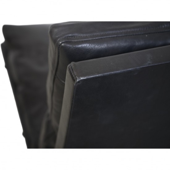 Fabricius and Kastholm BO562 2.personers sofa i sort læder 1990'erne