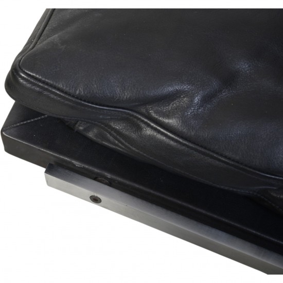 Fabricius and Kastholm BO562 2.personers sofa i sort læder 1990'erne