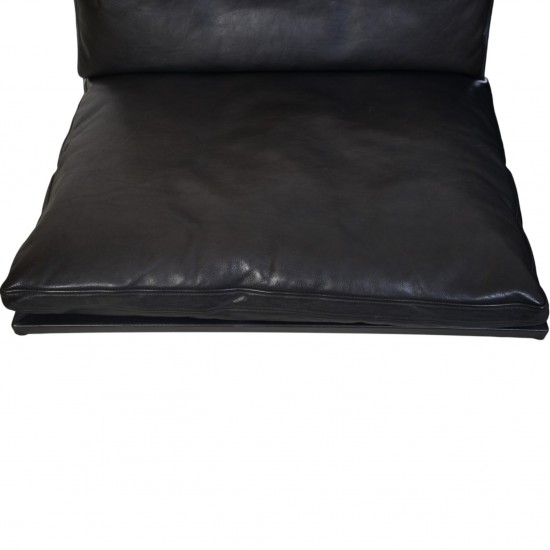 Fabricius and Kastholm BO562 2.personers sofa i sort læder 1990'erne