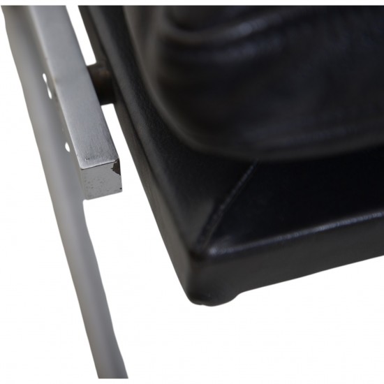 Fabricius and Kastholm BO562 2.personers sofa i sort læder 1990'erne