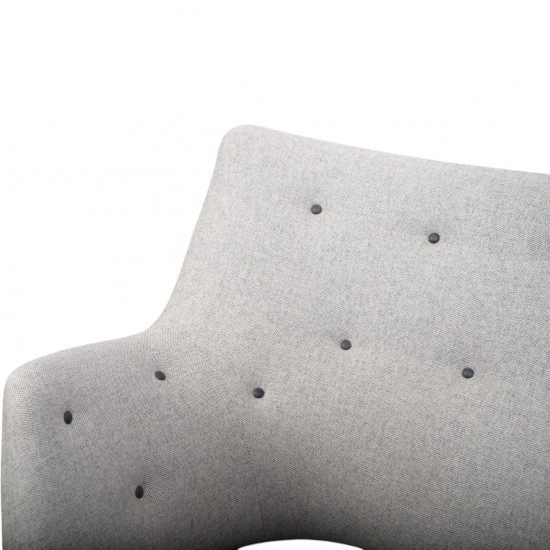 Finn Juhl Poet sofa i gråt stof / sort læder 2020