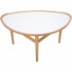 Finn Juhl hvidt eye sofabord i eg 90cm 2020