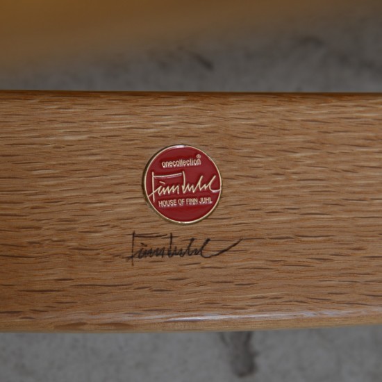 Finn Juhl hvidt eye sofabord i eg 90cm 2020