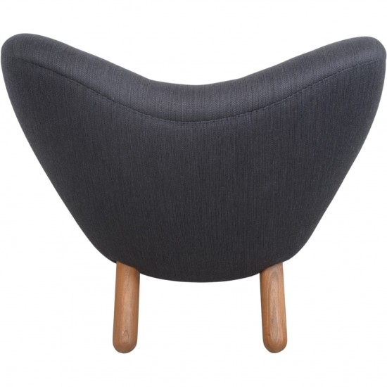 Finn Juhl Pelikan stol i gråt / grønt stof 2016