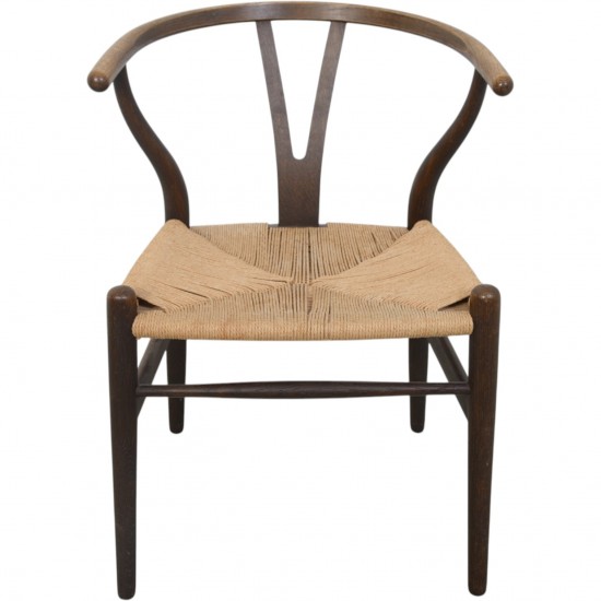 Sæt af to Hans Wegner CH24 Y-stole i Bejdset eg 1990'erne