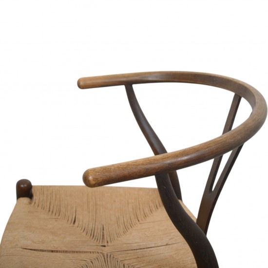 Sæt af to Hans Wegner CH24 Y-stole i Bejdset eg 1990'erne