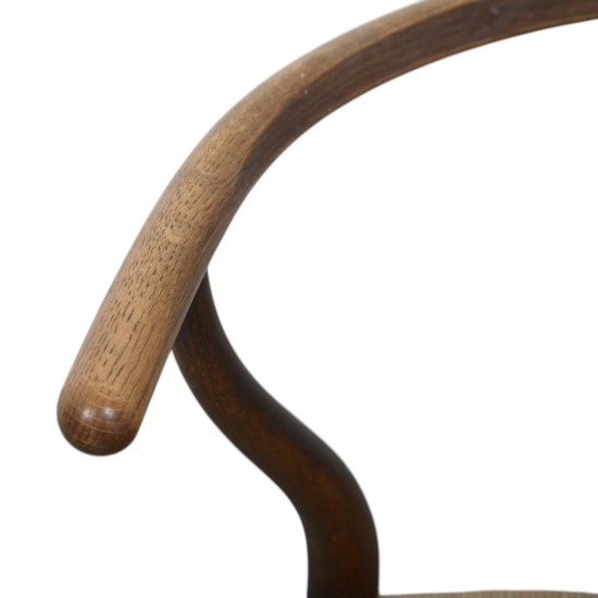 Sæt af to Hans Wegner CH24 Y-stole i Bejdset eg 1990'erne