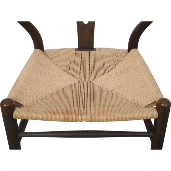 Sæt af to Hans Wegner CH24 Y-stole i Bejdset eg 1990'erne