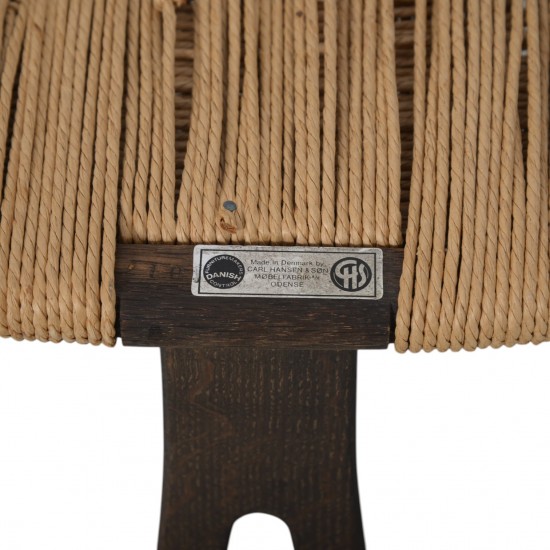 Sæt af to Hans Wegner CH24 Y-stole i Bejdset eg 1990'erne