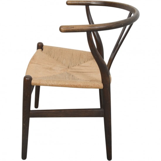 Sæt af to Hans Wegner CH24 Y-stole i Bejdset eg 1990'erne