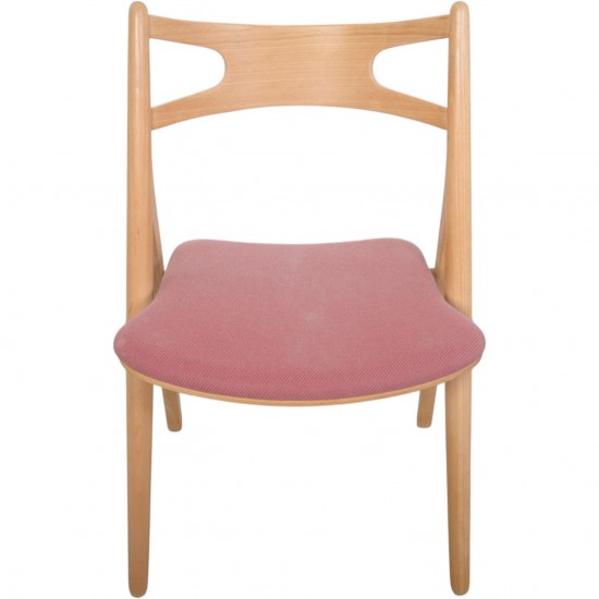 Sæt af 6 Hans Wegner savbukkestole i bøg 1995