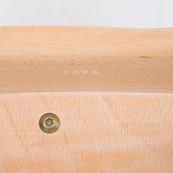 Sæt af 6 Hans Wegner savbukkestole i bøg 1995