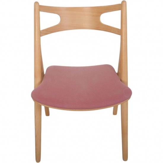 Sæt af 6 Hans Wegner savbukkestole i bøg 1995