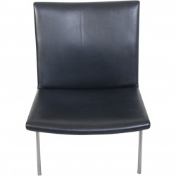 Hans Wegner AP40 stol i sort læder 1990'erne