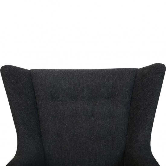 Hans Wegner Bamse stol med skammel i gråt Hallingdal stof 2025