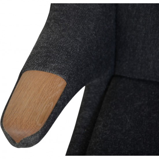 Hans Wegner Bamse stol med skammel i gråt Hallingdal stof 2025