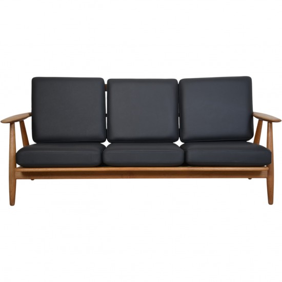 Hans Wegner GE240 3-personers Cigars sofa i eg 1980'erne