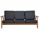 Hans Wegner GE240 3-personers Cigars sofa i eg 1980'erne