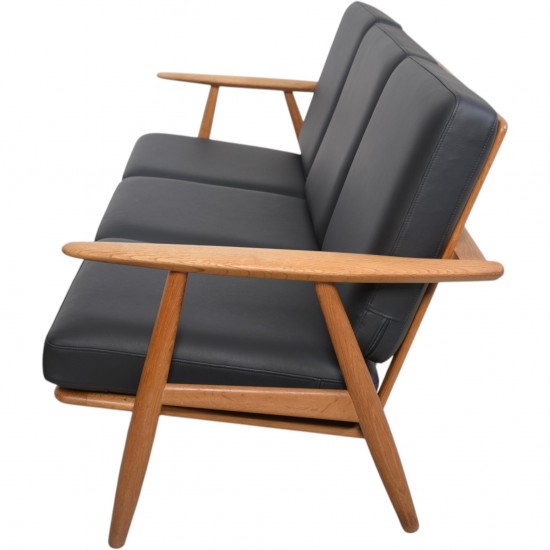 Hans Wegner GE240 3-personers Cigars sofa i eg 1980'erne